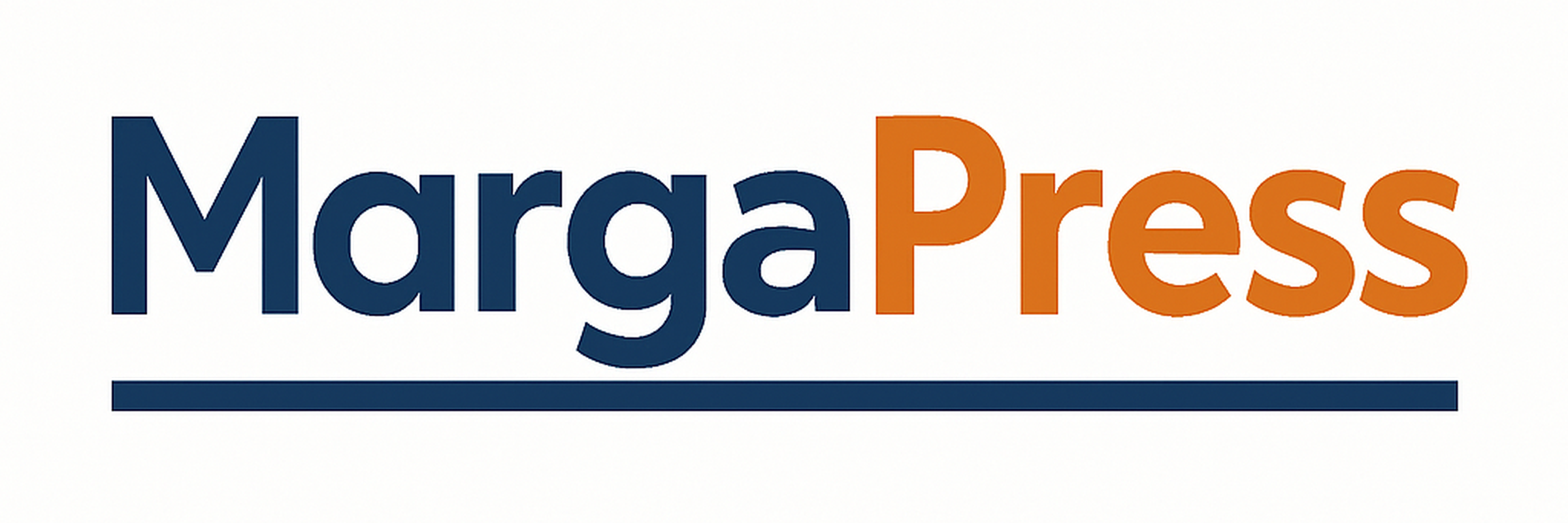 MargaPress logo opción 6 - Typographic Bold - Retina 2400x800