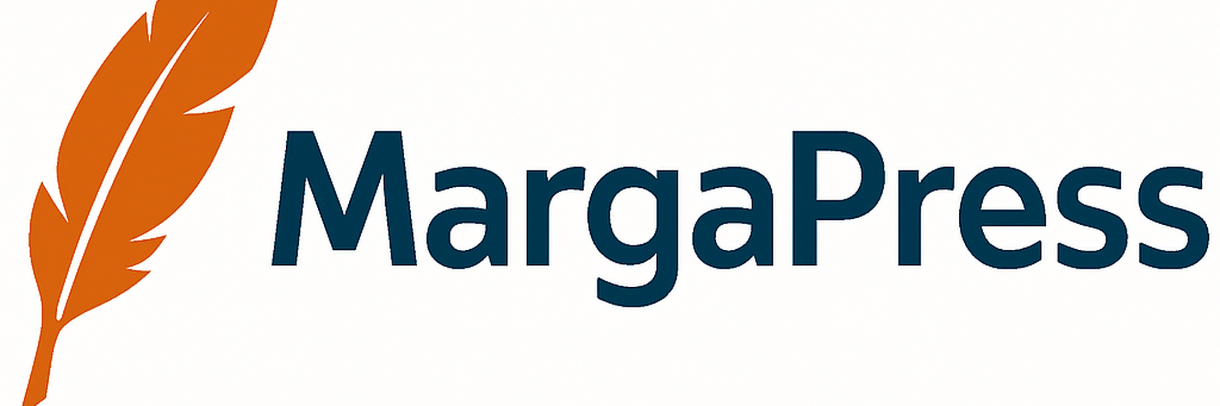 MargaPress logo opción 8 - Quill Modern - Retina 2400x800