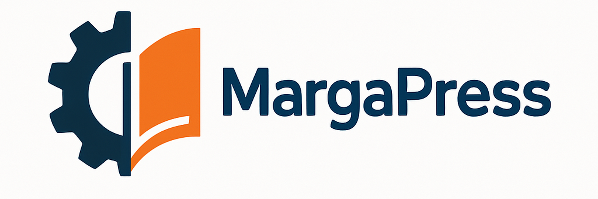 MargaPress logo opción 14 - Gear Book - Retina 2400x800