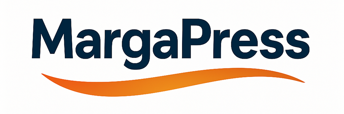 MargaPress logo opción 17 - Ribbon - Normal 1200x400
