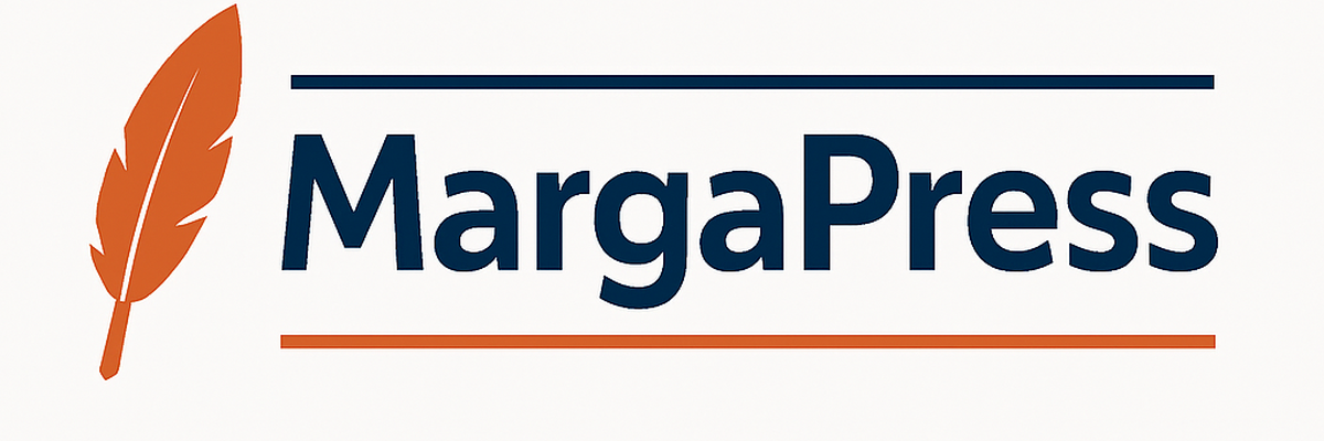 MargaPress logo opción 29 - Double Line Quill Compact - Normal 1200x400